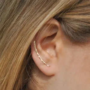 Martelée Ear Climber Earrings