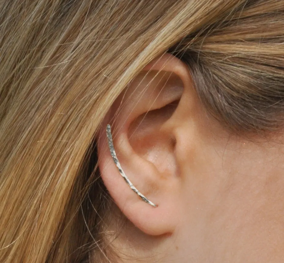 Martelée Ear Climber Earrings