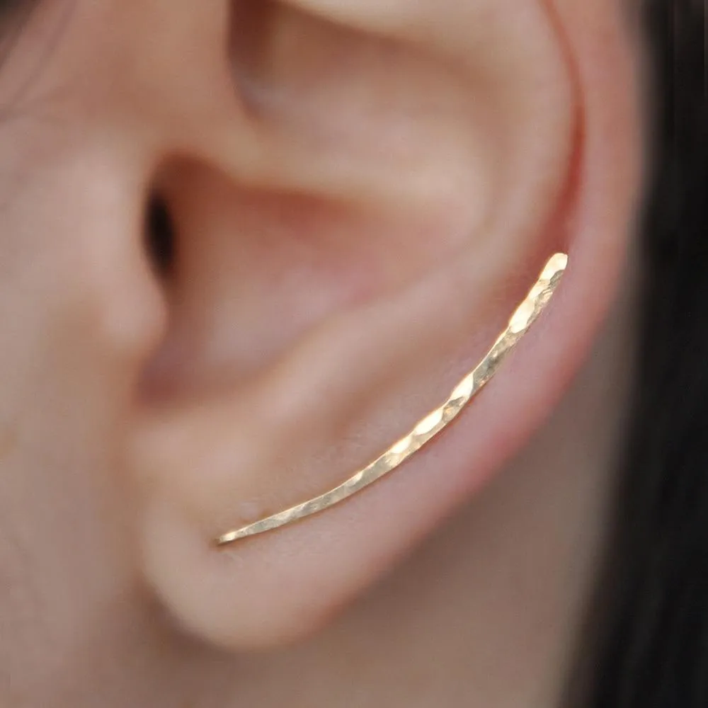 Martelée Ear Climber Earrings