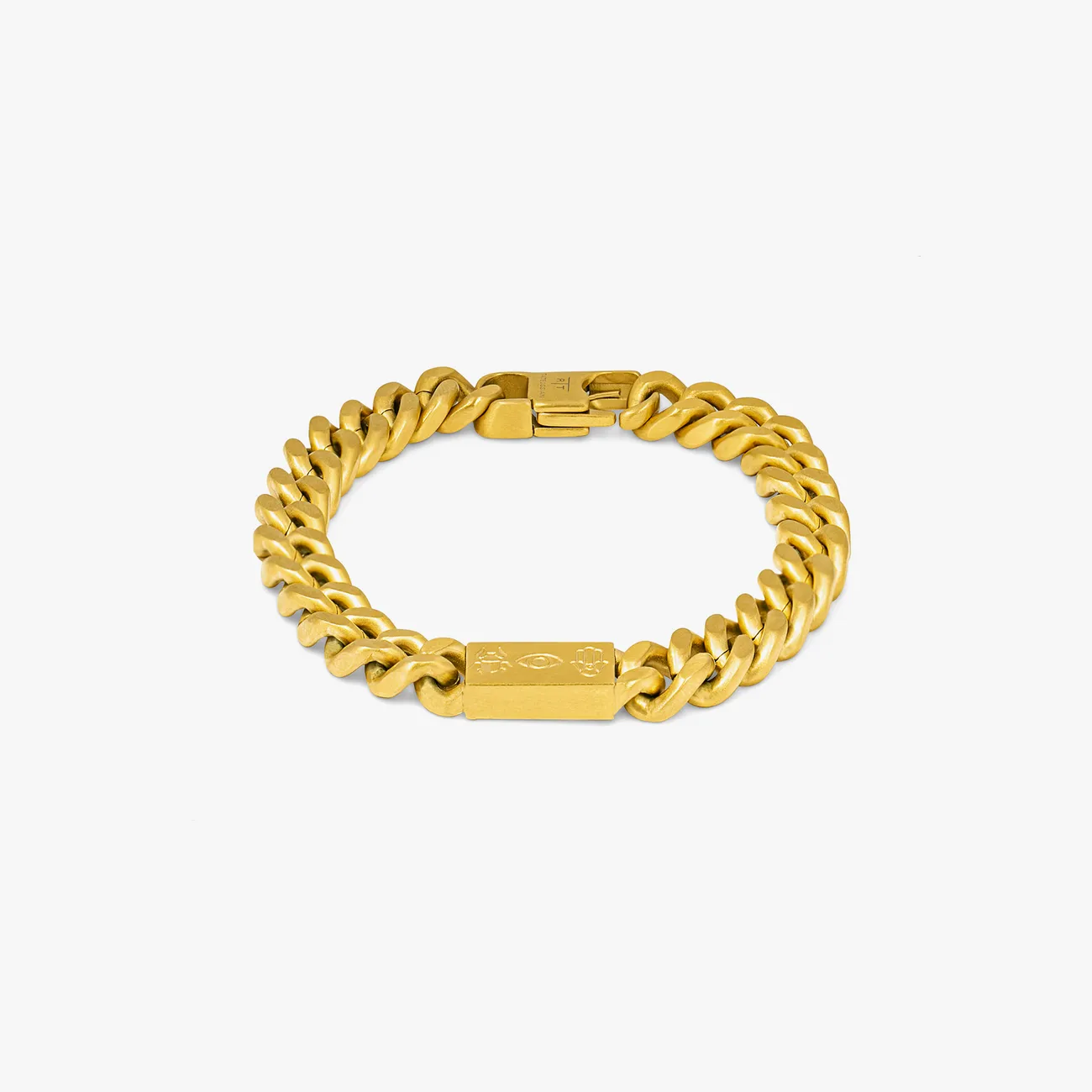 Meccanico Amulet Bracelet In Yellow Gold Plated Stainless Steel