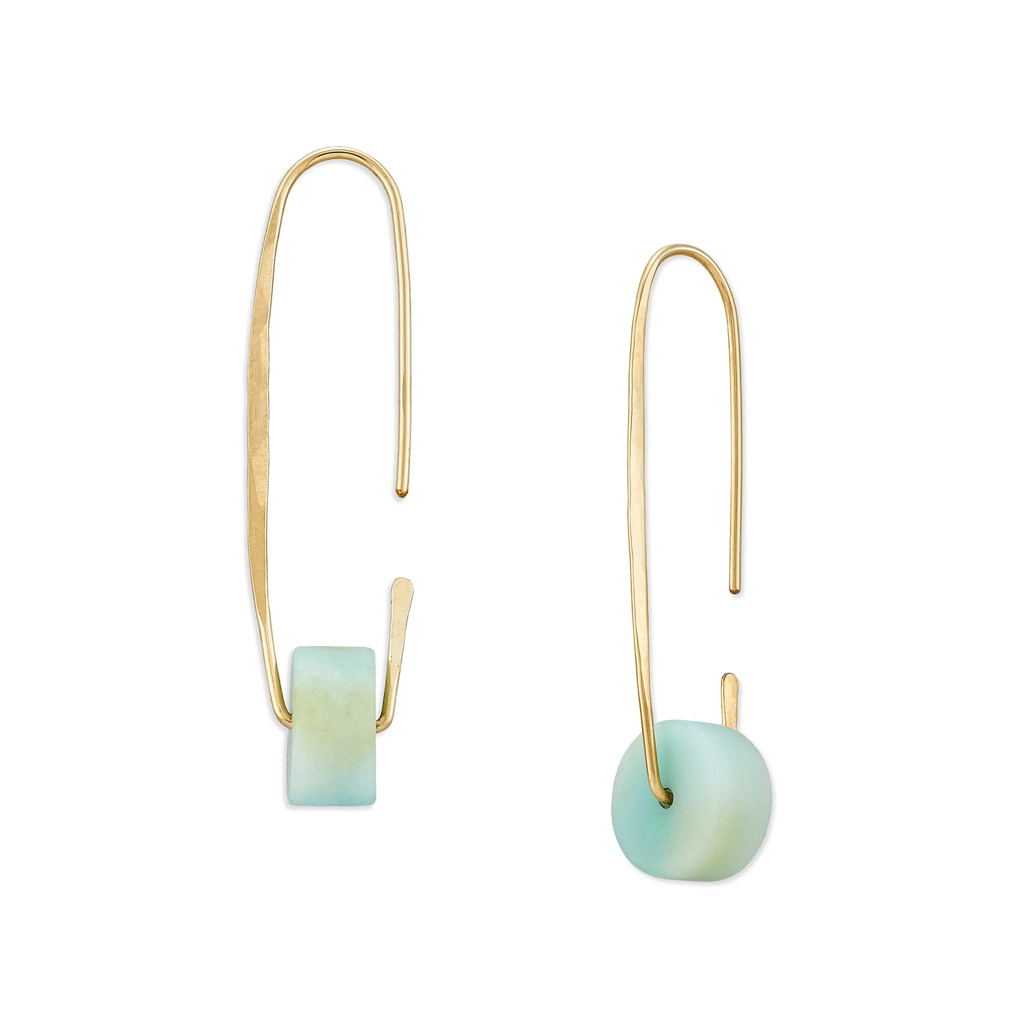 Medium Amazonite Arch Hoop