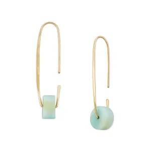 Medium Amazonite Arch Hoop