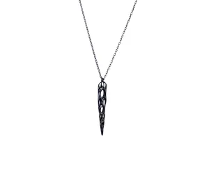 Medium Cholla Oxidized Pendant