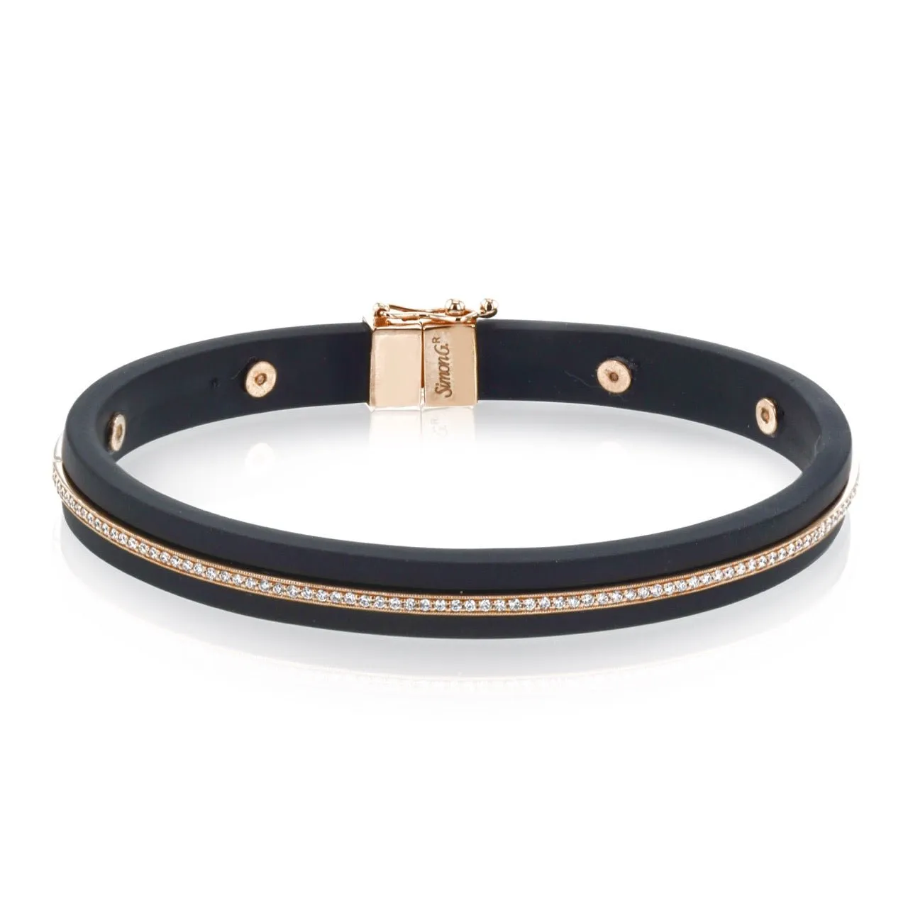 Men's Bracelet In 14k Gold With Diamonds