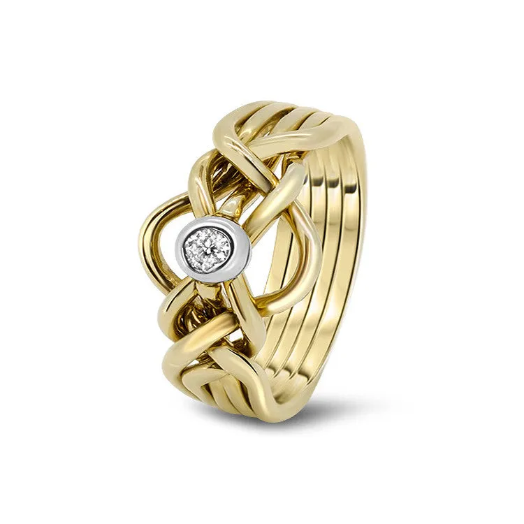 Mens Gold Diamond 5D-MD