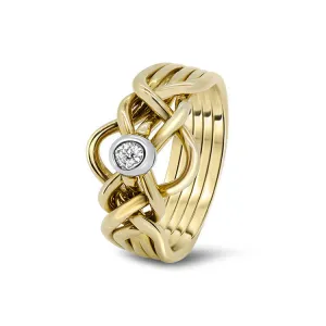 Mens Gold Diamond 5D-MD