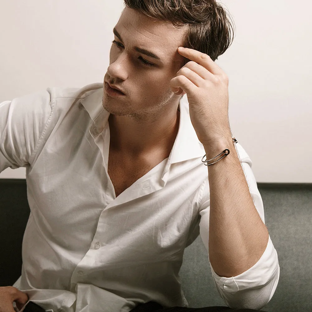 MEN'S HOLLOW CUFF BRACELET