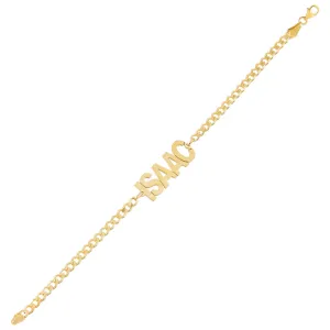 Men's Nameplate Bracelet