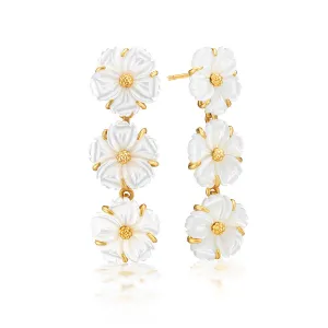 Mermaid Garden Petite Linear Earrings - MOP