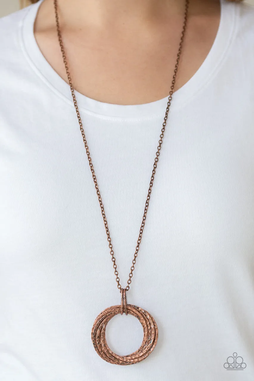 Metal Marathon Copper Paparazzi Necklace