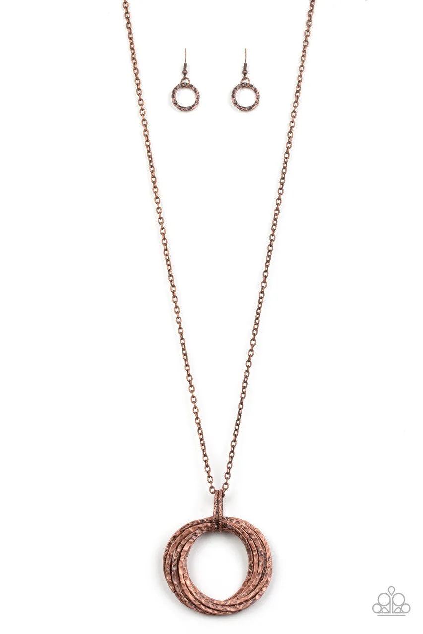 Metal Marathon Copper Paparazzi Necklace