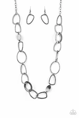 Metro Nouveau Black Paparazzi Necklace