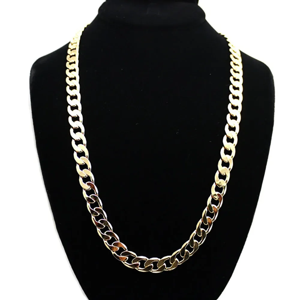 Miami Cuban Link Chain Necklaces Hip Hop Fashion Jewelry for Men