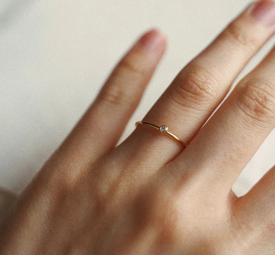 MINI DIAMOND STACKING RING