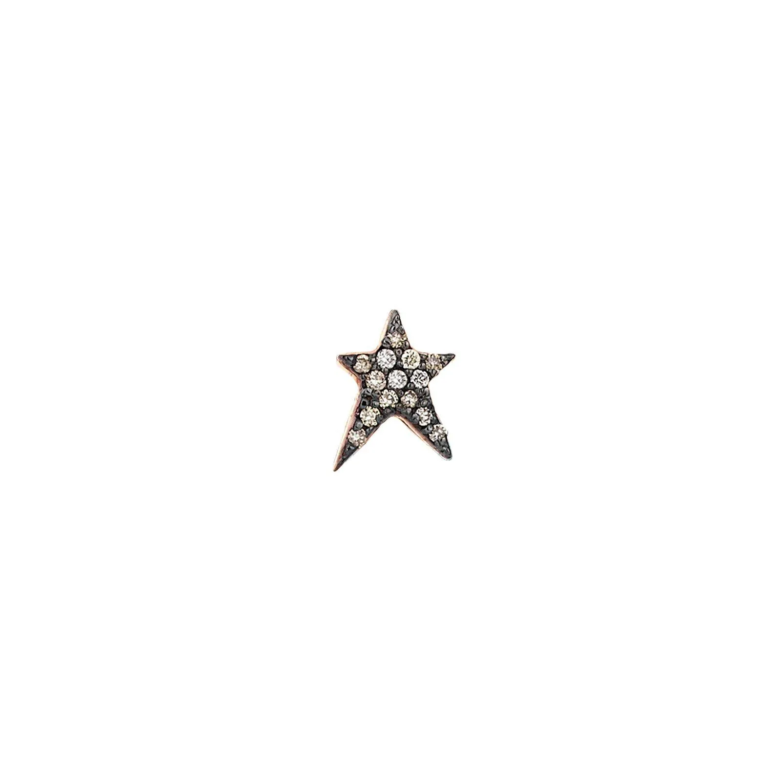 Mini Pave Struck Star Stud Earring