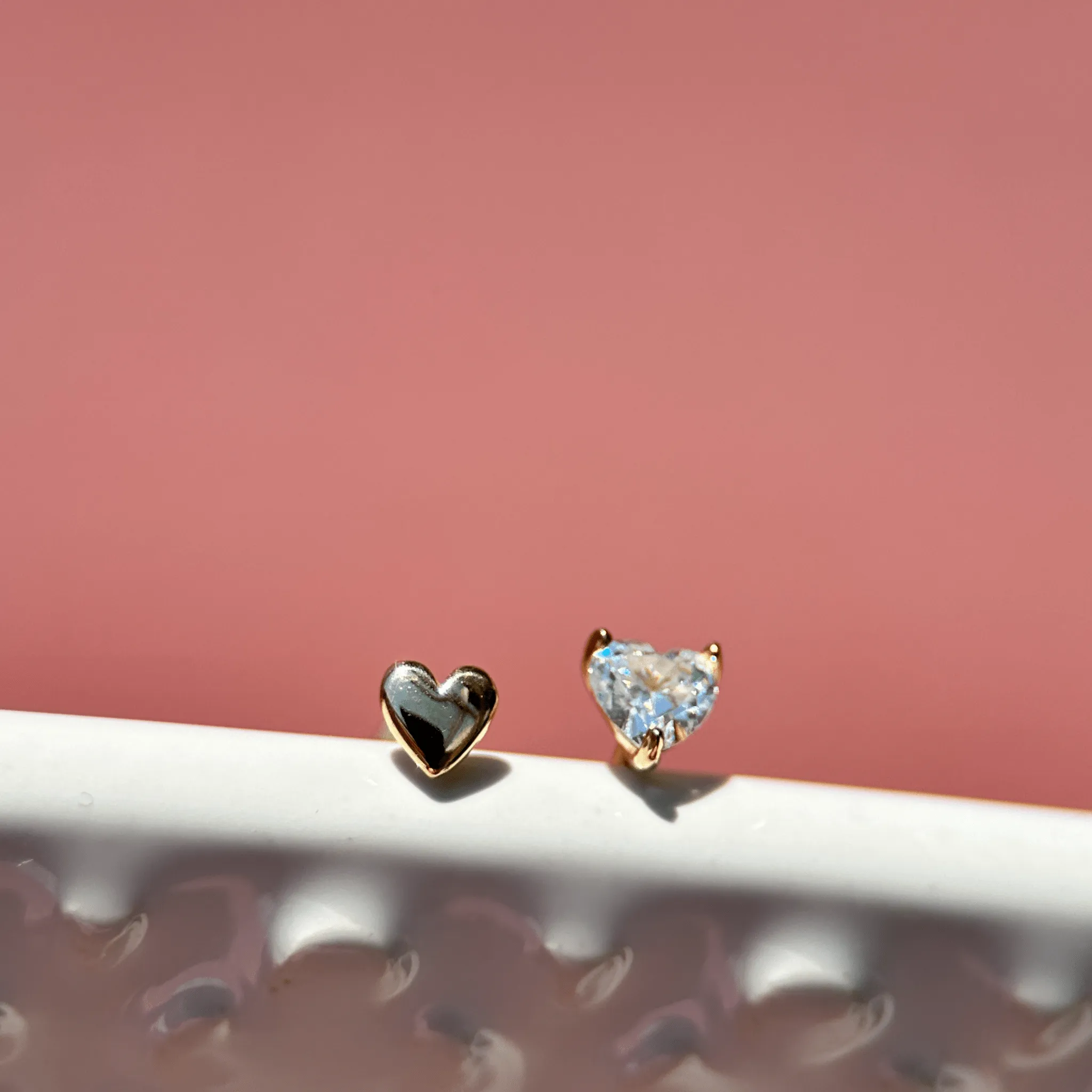 Minimalist Heart Flat Back Earring