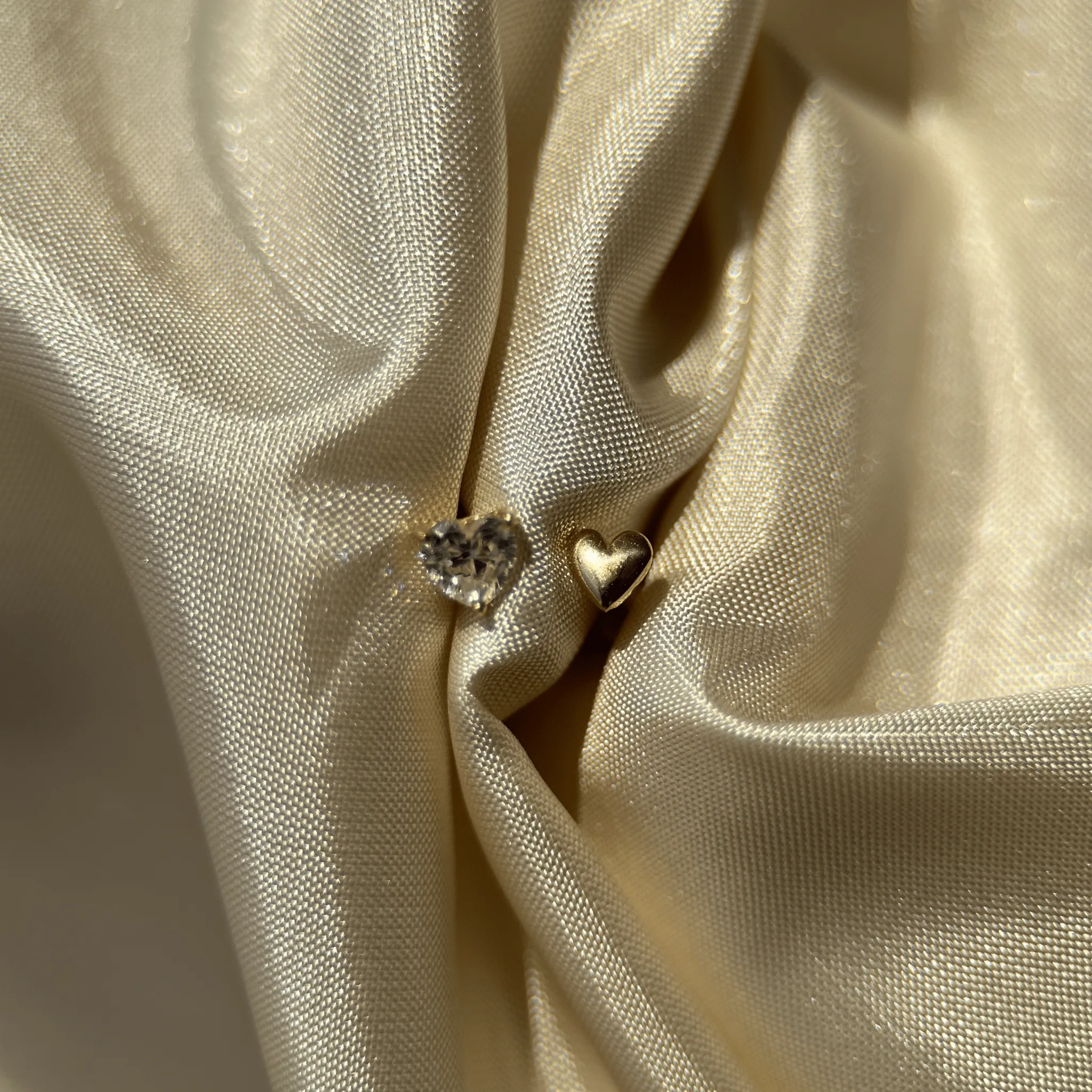 Minimalist Heart Flat Back Earring