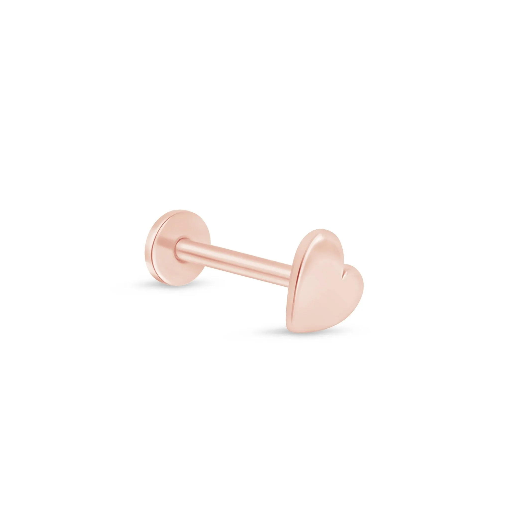 Minimalist Heart Flat Back Earring