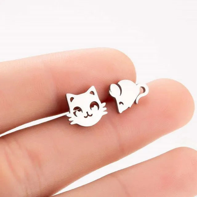 Minimalist Mini Animal Earrings