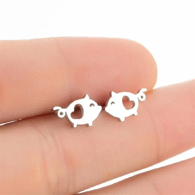 Minimalist Mini Animal Earrings