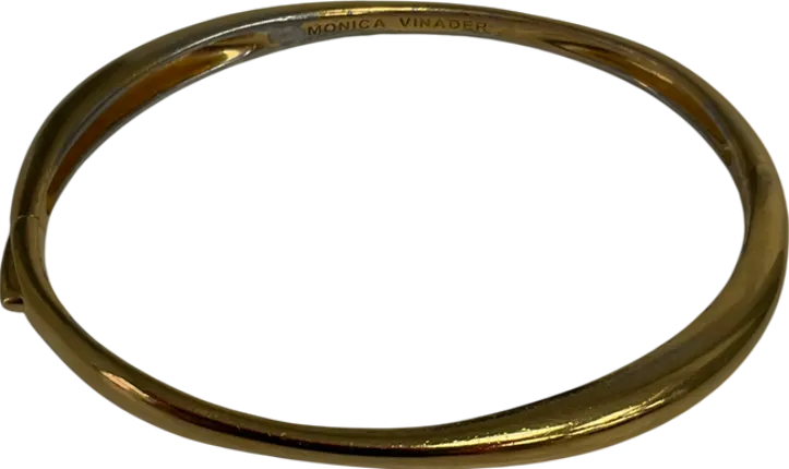 Monica Vinader Metallic Nura Reef Thin Bangle One Size