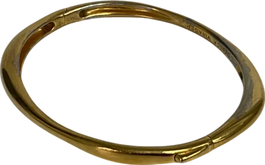 Monica Vinader Metallic Nura Reef Thin Bangle One Size