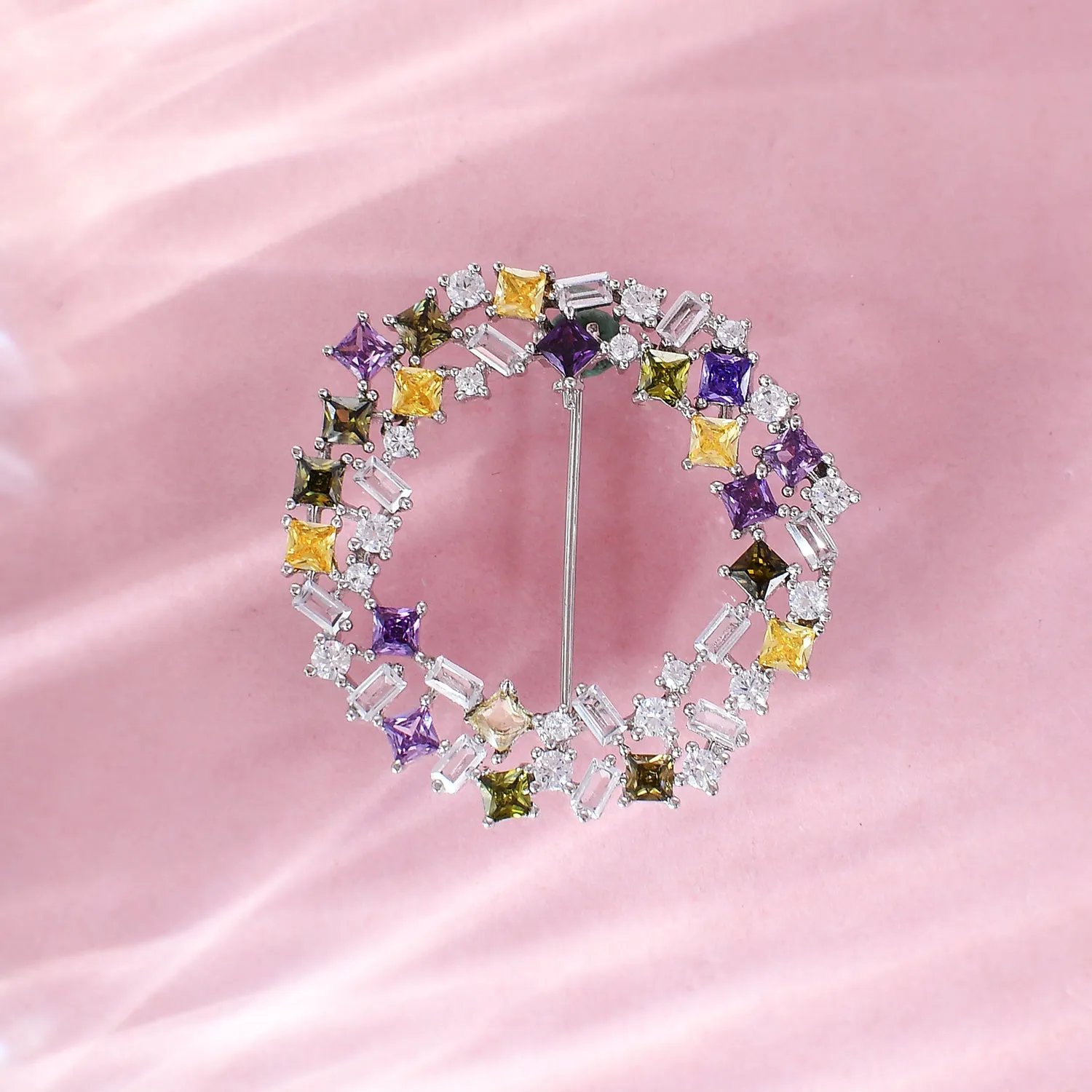 Mosaic Circle Of Radiance Brooch