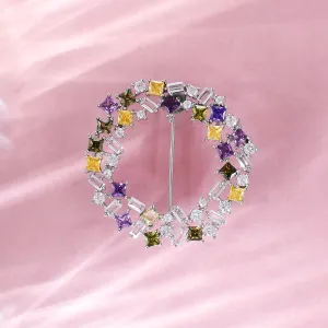 Mosaic Circle Of Radiance Brooch