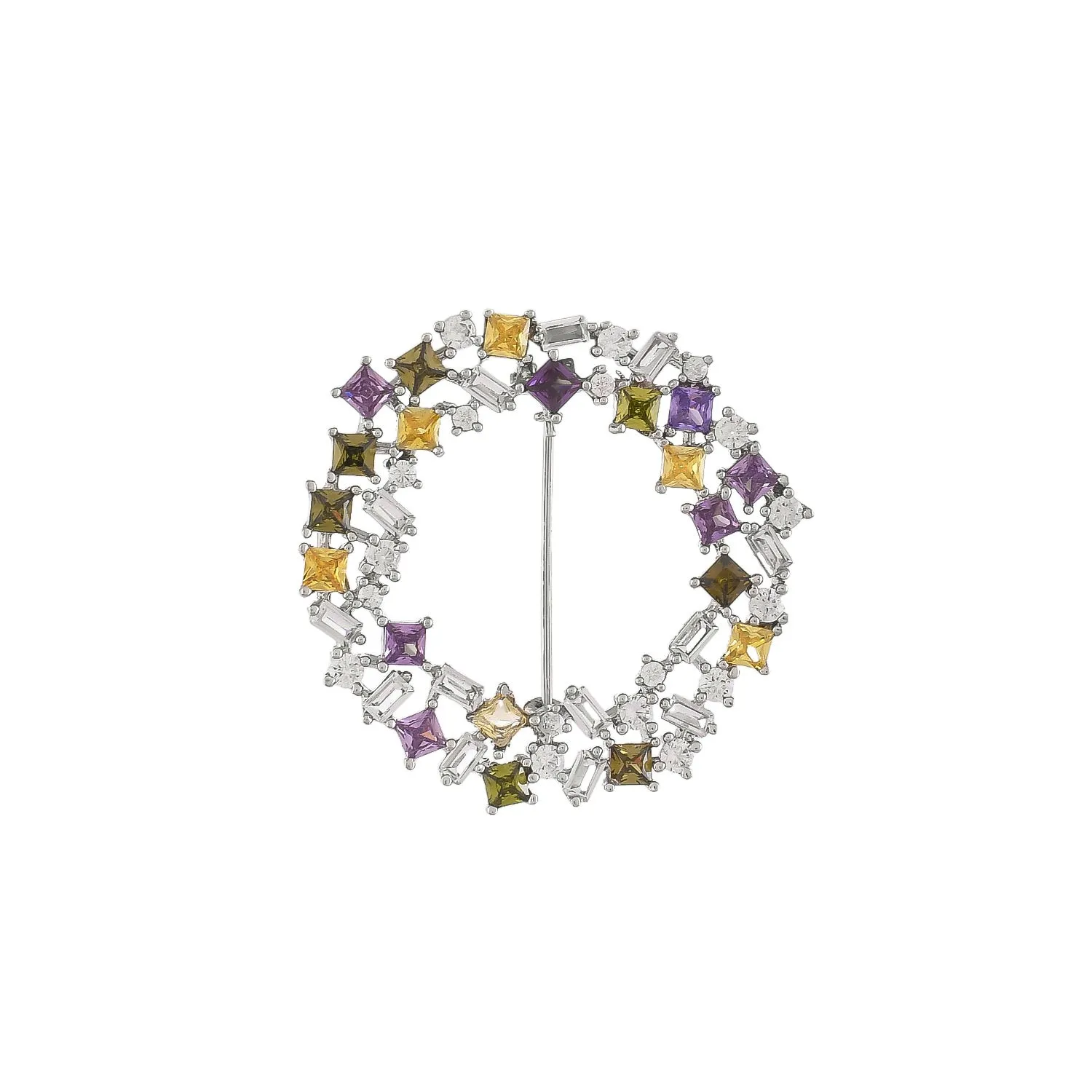 Mosaic Circle Of Radiance Brooch
