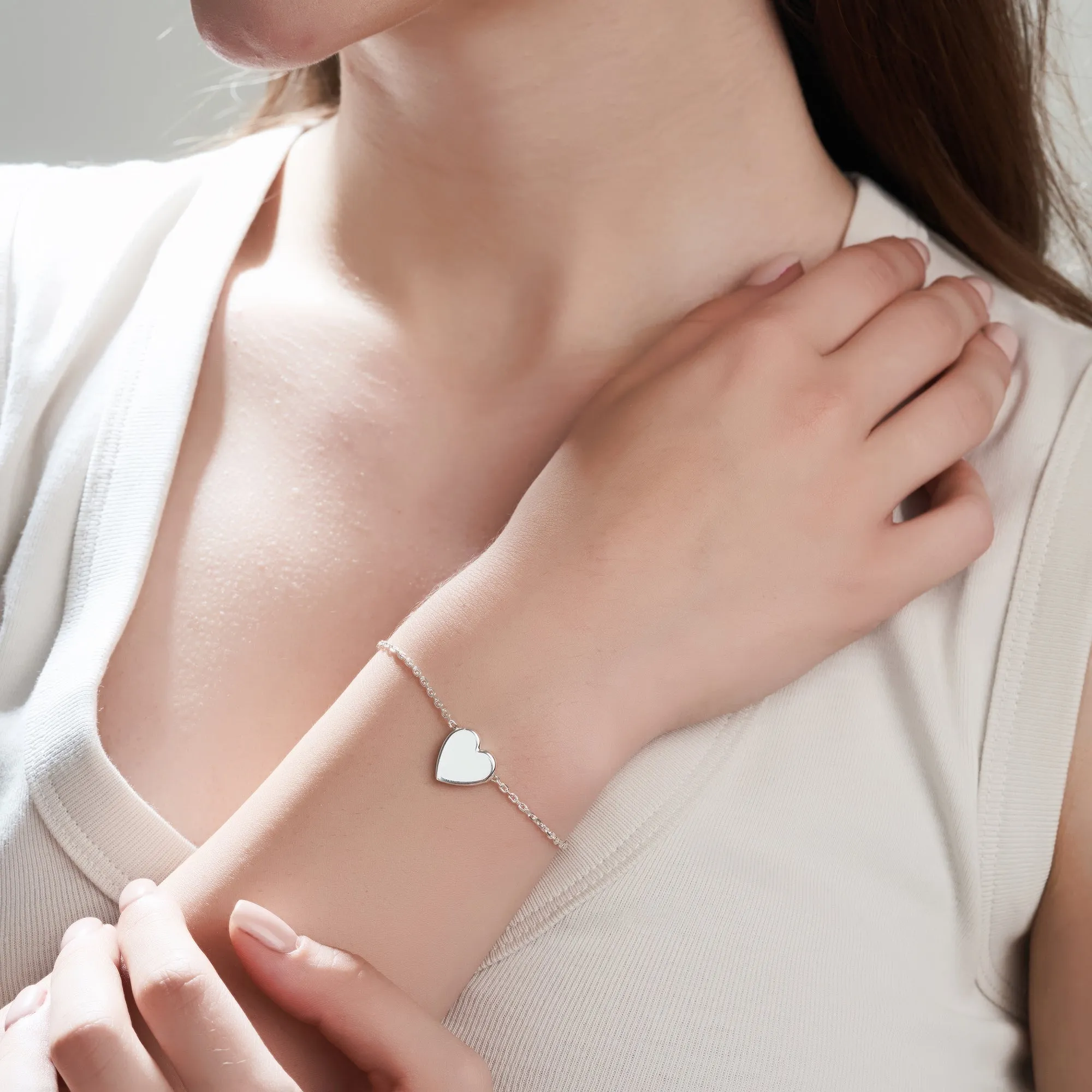 Mysha Personalized Serenade Heart Bracelet