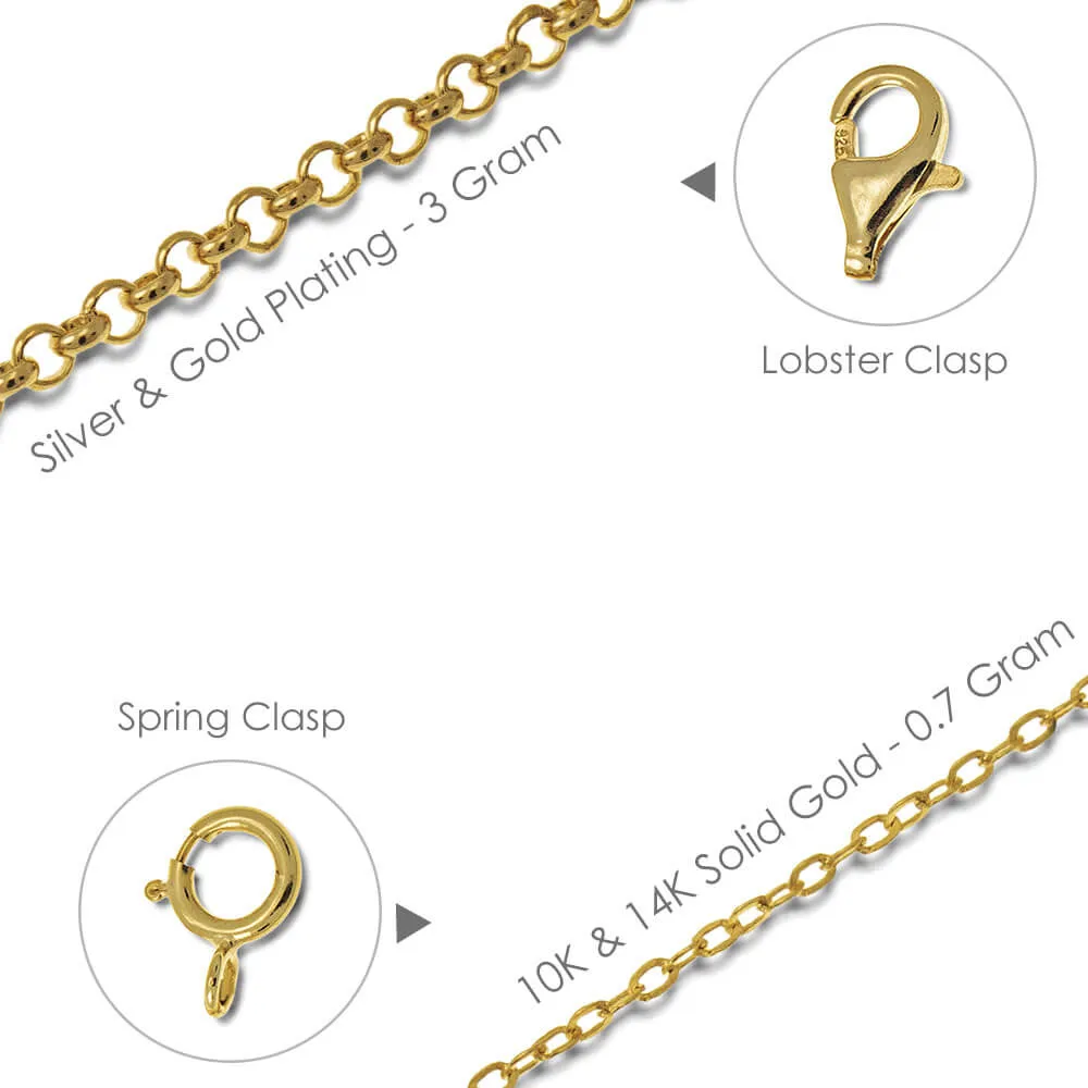 Necklace With Engraved Children Charms