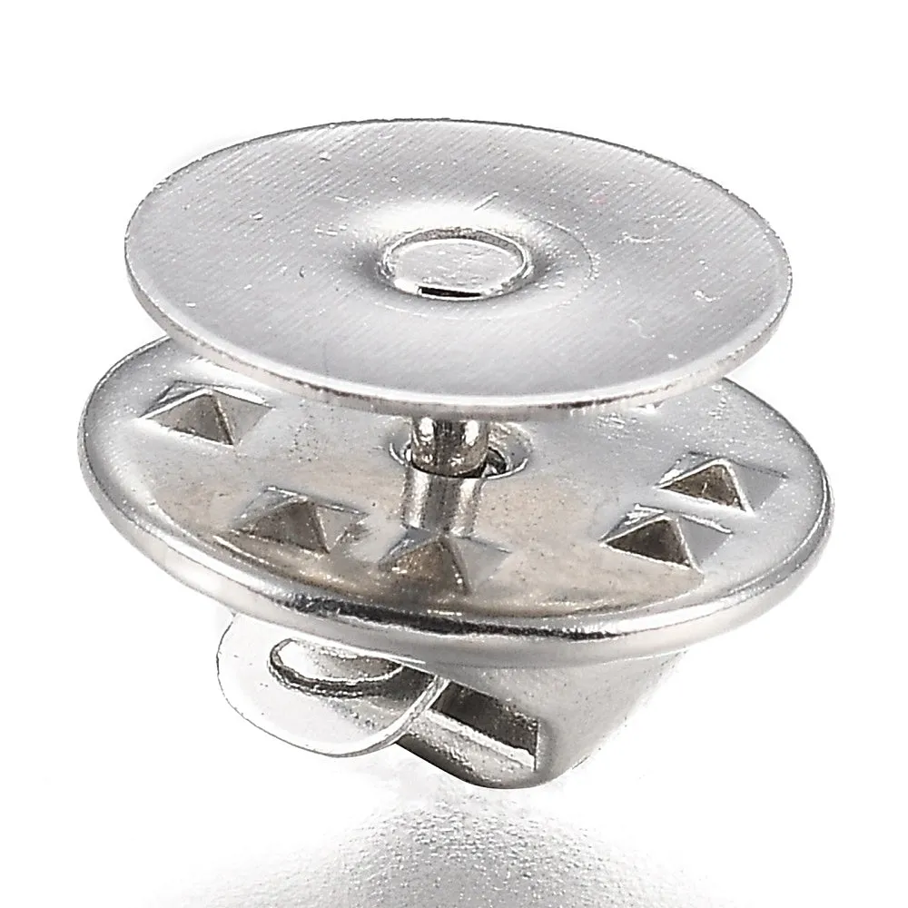 Nickel Pin Backs With Clutch 50/pk