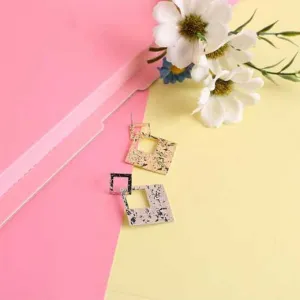 Nordic minimalist wild square earrings