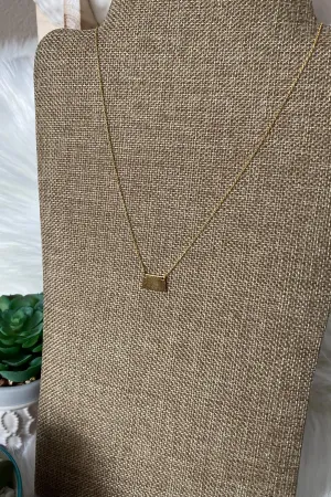 North Dakota Yellow Gold Pendant Necklace