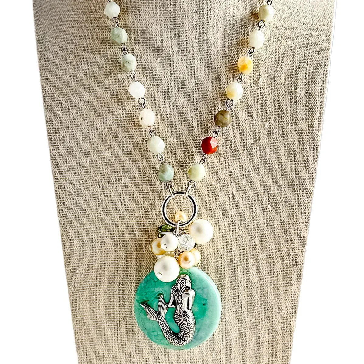 Ocean Bubbles Beaded Bauble Necklace