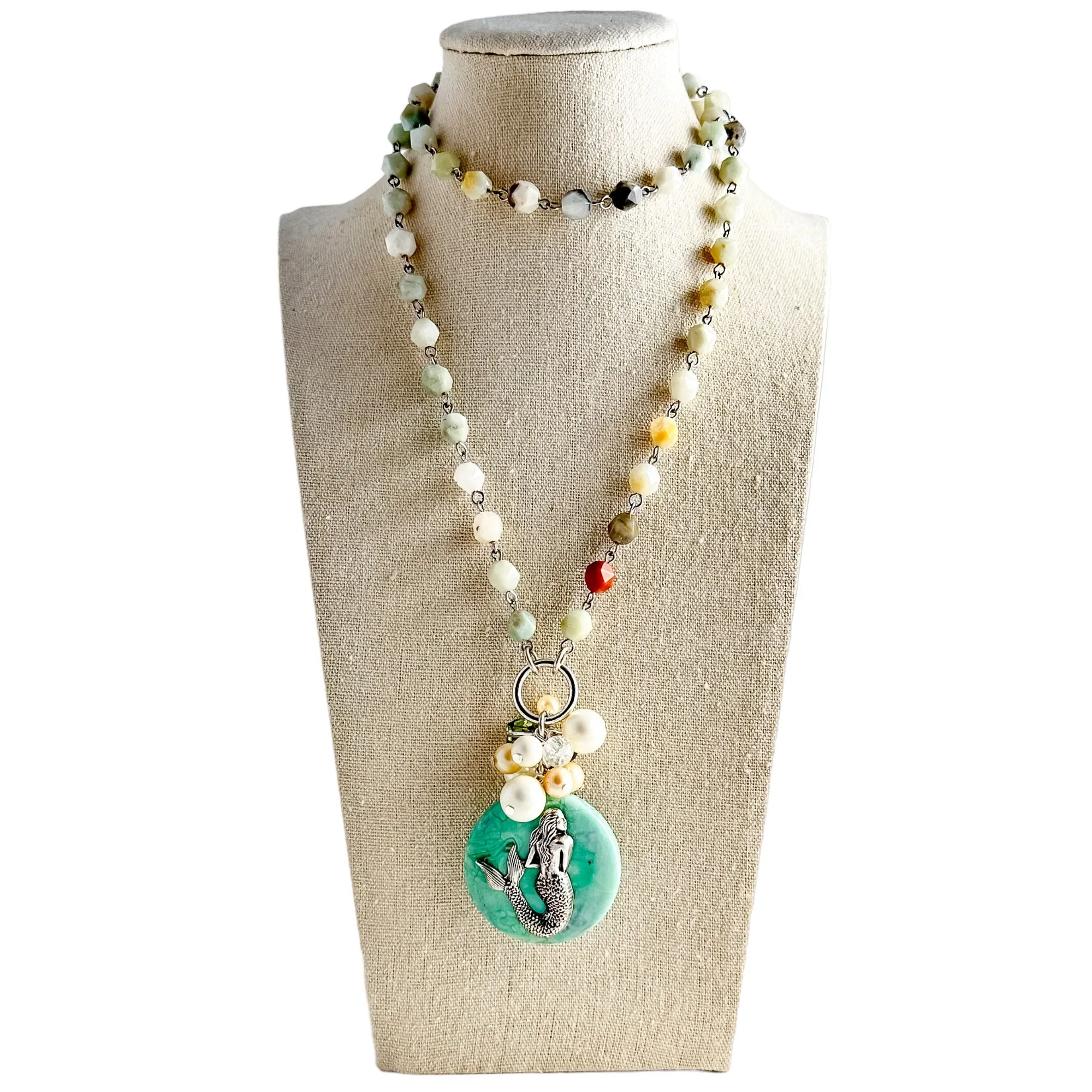 Ocean Bubbles Beaded Bauble Necklace