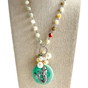 Ocean Bubbles Beaded Bauble Necklace