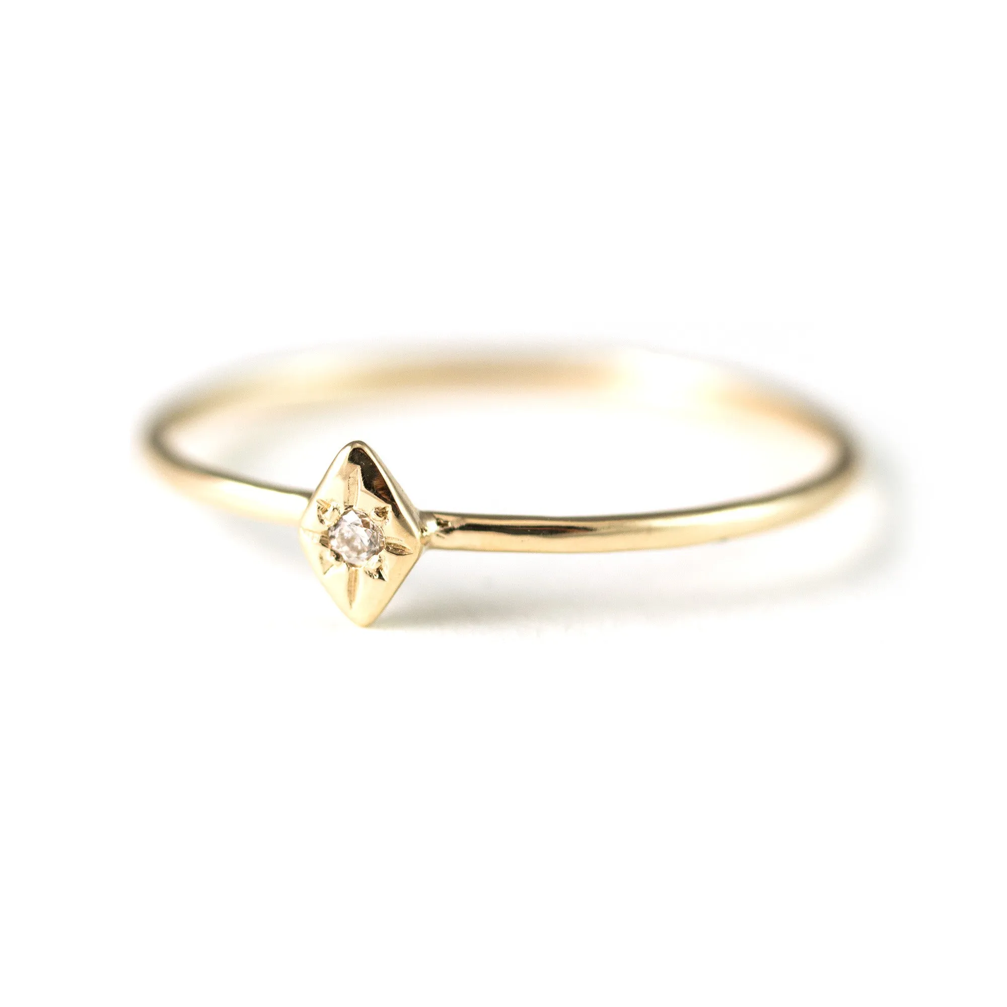 One Star Diamond Ring