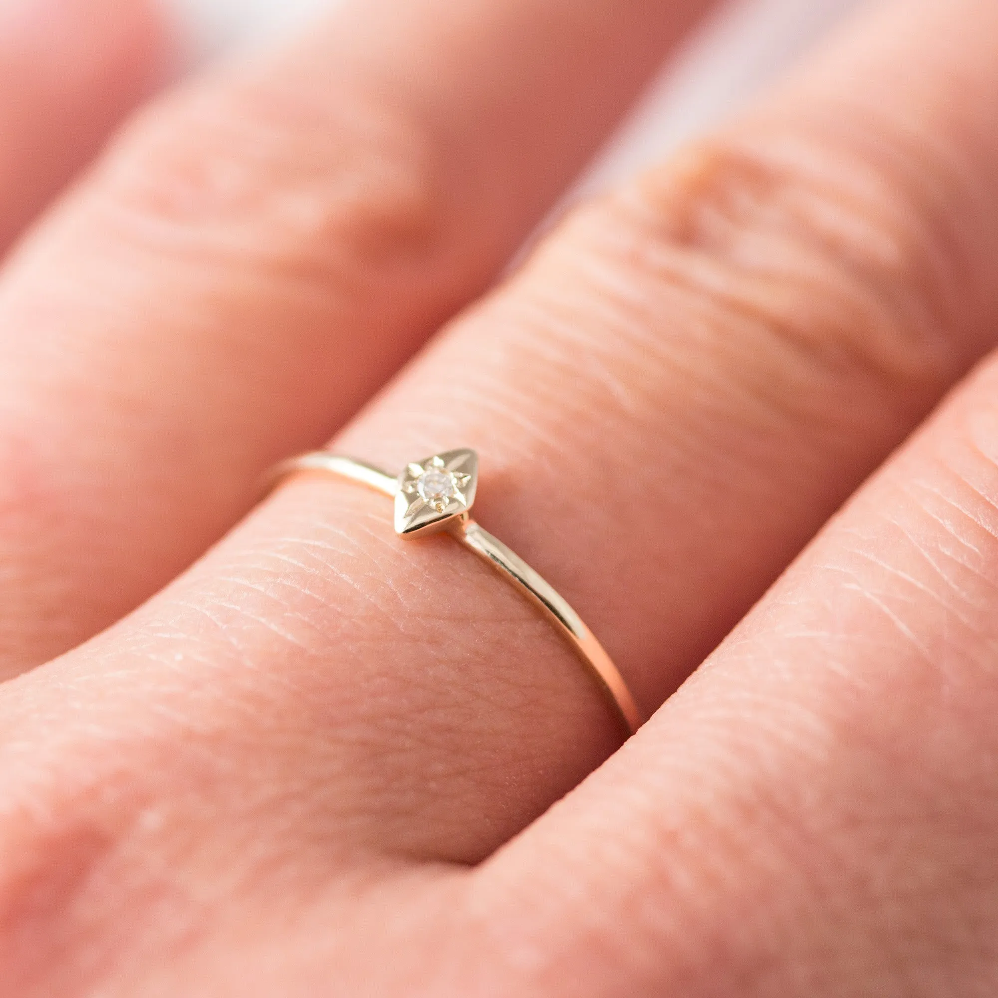 One Star Diamond Ring