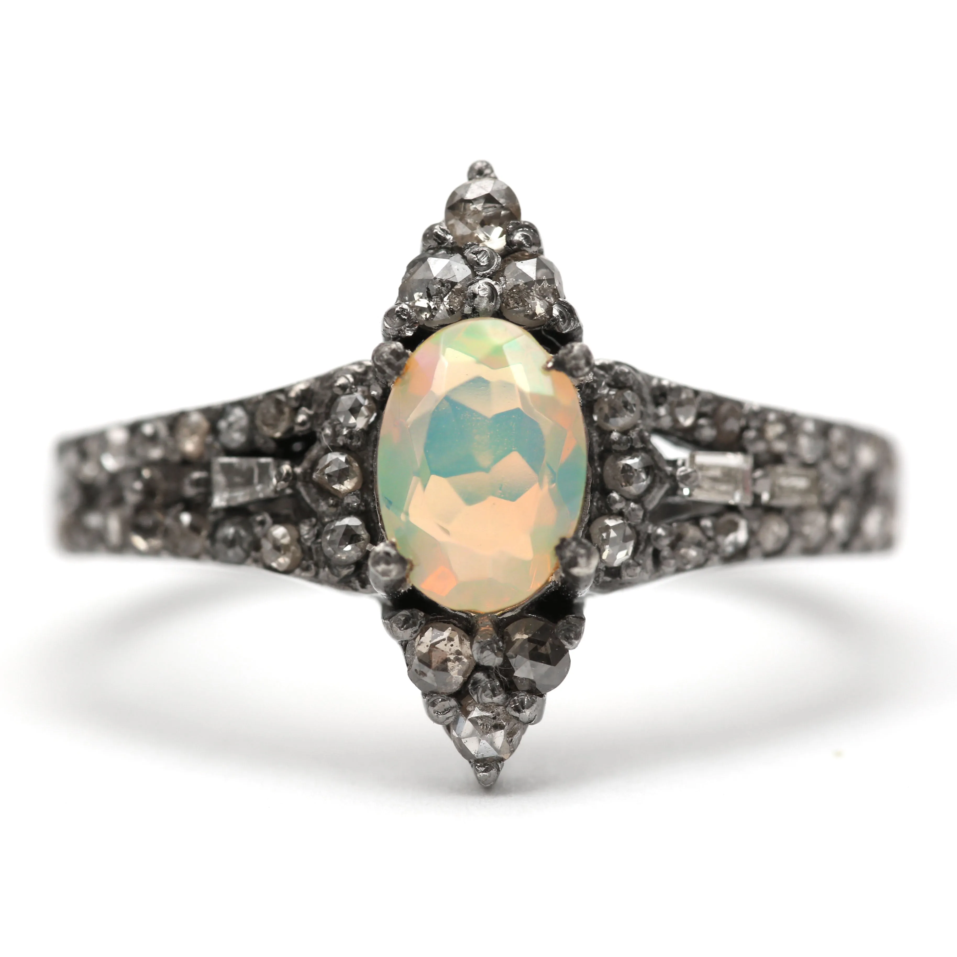 Opal Diamonds Rings