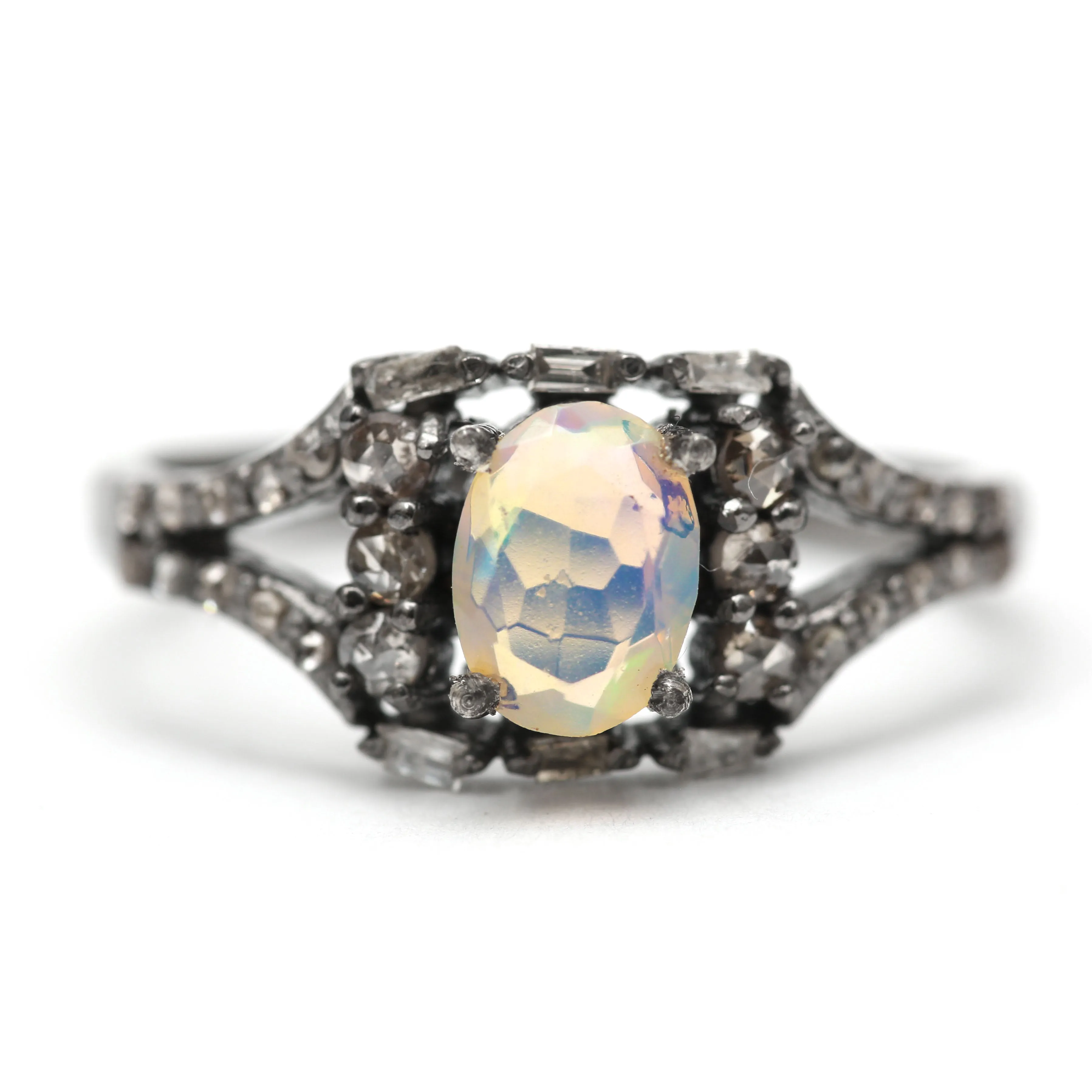 Opal Diamonds Rings