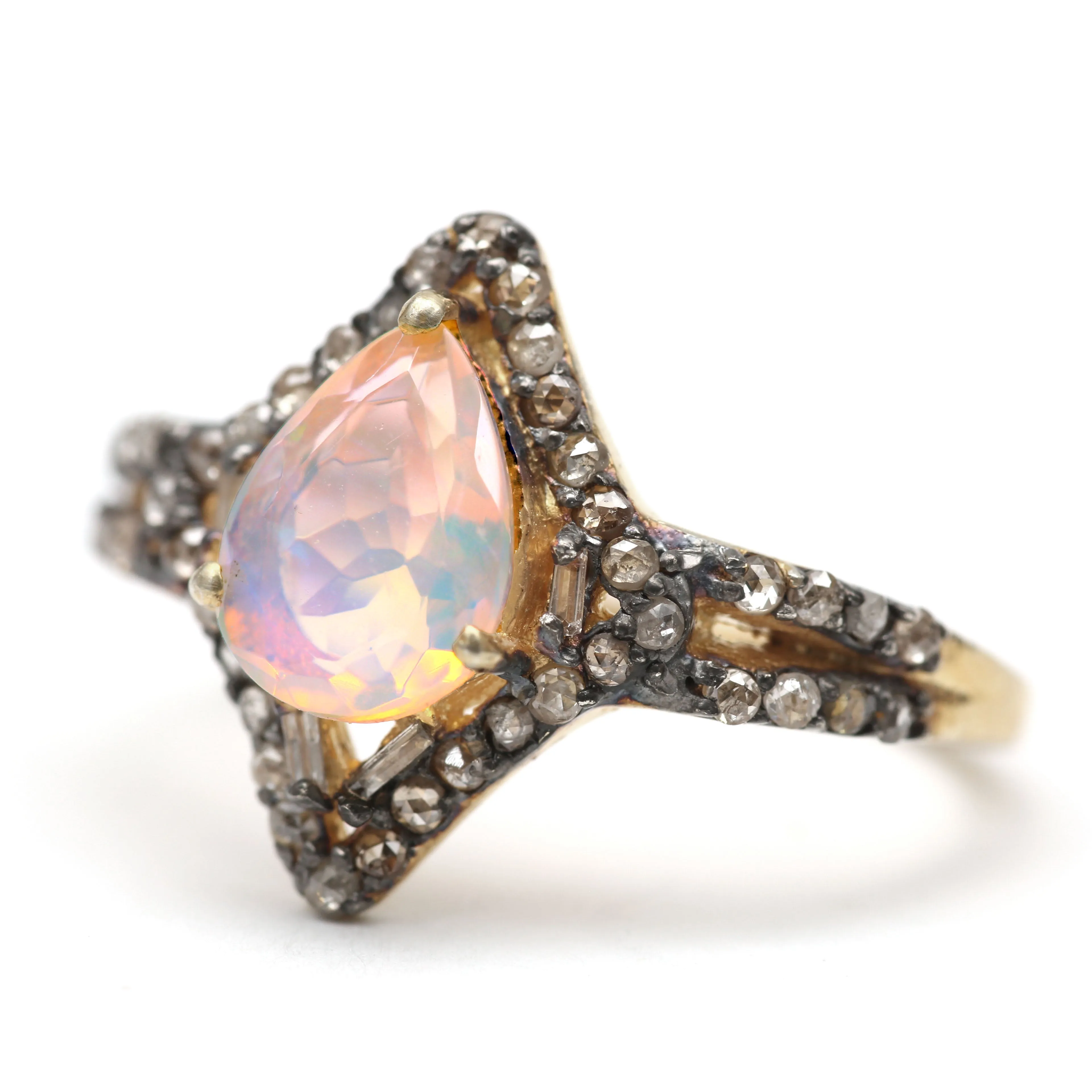 Opal Diamonds Rings