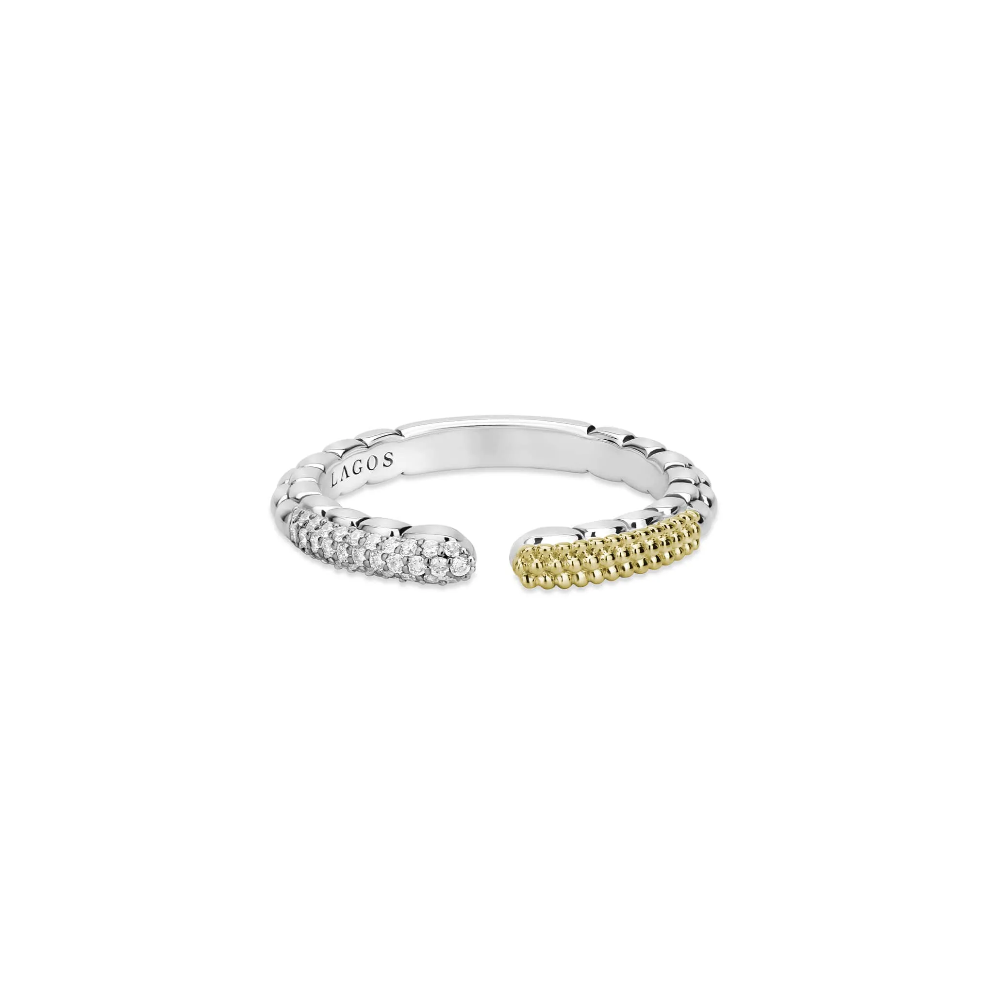 Open Diamond Stacking Ring