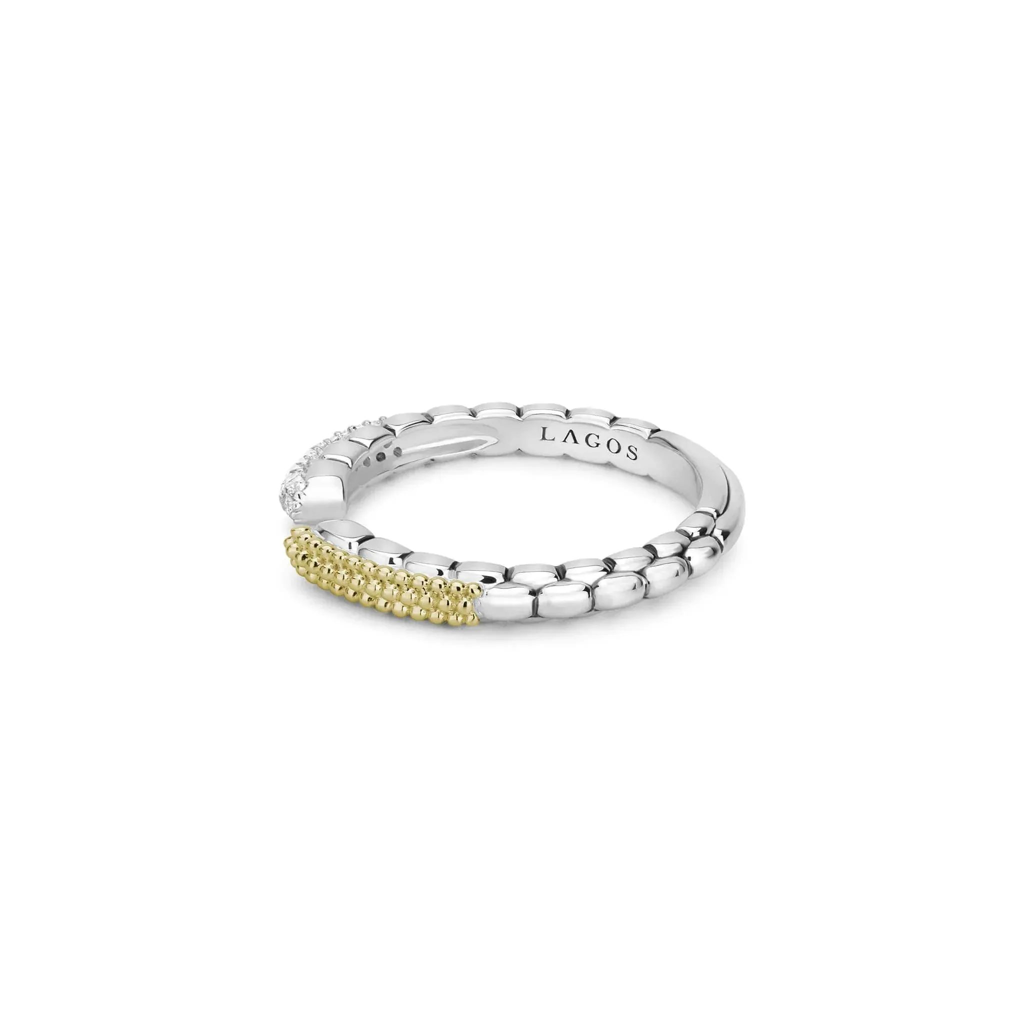 Open Diamond Stacking Ring