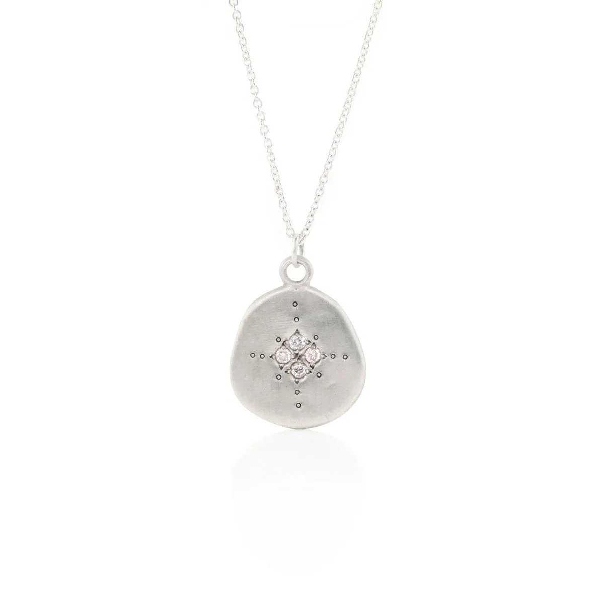 Organic Diamond Four Star Pendant