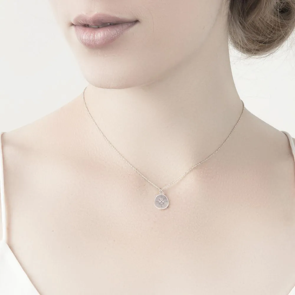 Organic Diamond Four Star Pendant