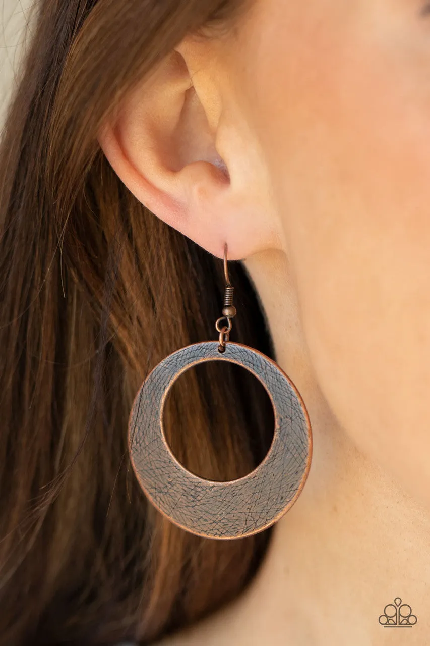 Outer Plains Copper Paparazzi Earrings