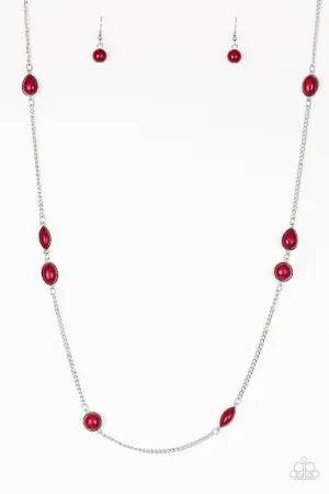 Pacific Piers Red Paparazzi Necklace