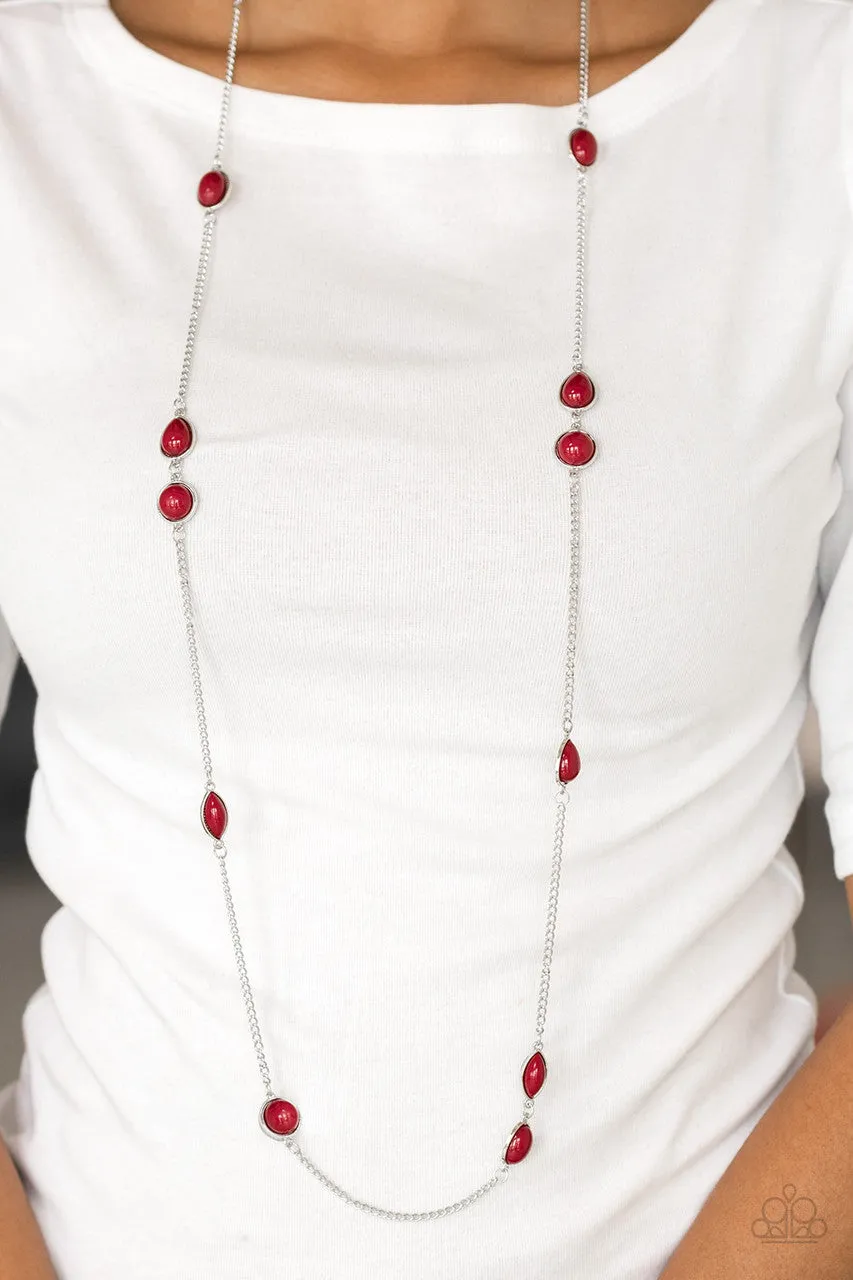 Pacific Piers Red Paparazzi Necklace