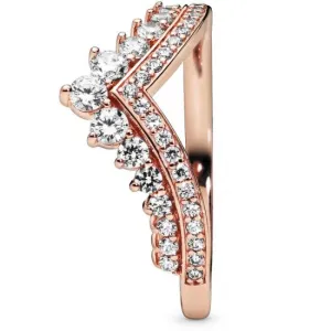Pandora Rose Princess Tiara Wishbone Ring
